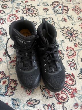 Keen utility Vista energy mid men’s black gray carbon toe work boots